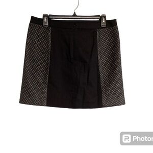 Club Monaco SZ 8 black mini skirt edgy goth grunge rock & roll party dis…